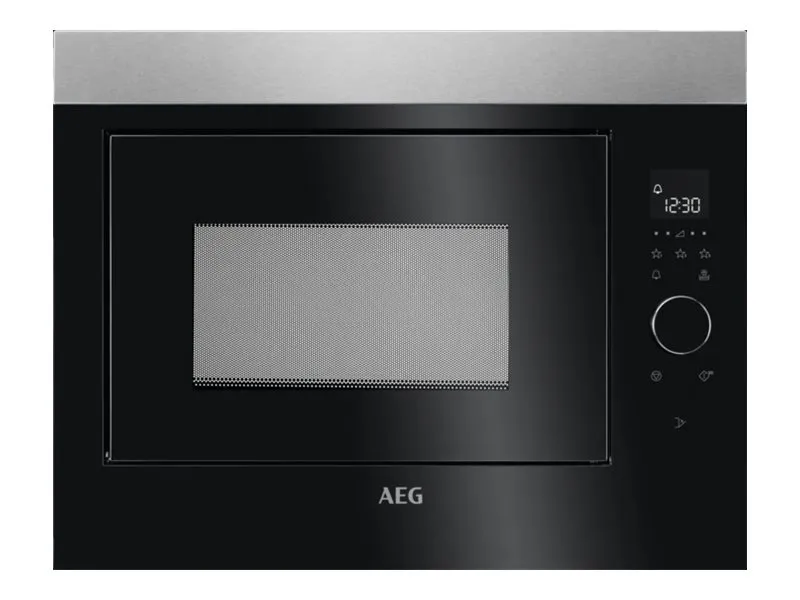 AEG MBE2658SEM - Mikrobølgeovn - til indbygning - 26 liter - 900 W - sort/rustfrit stål