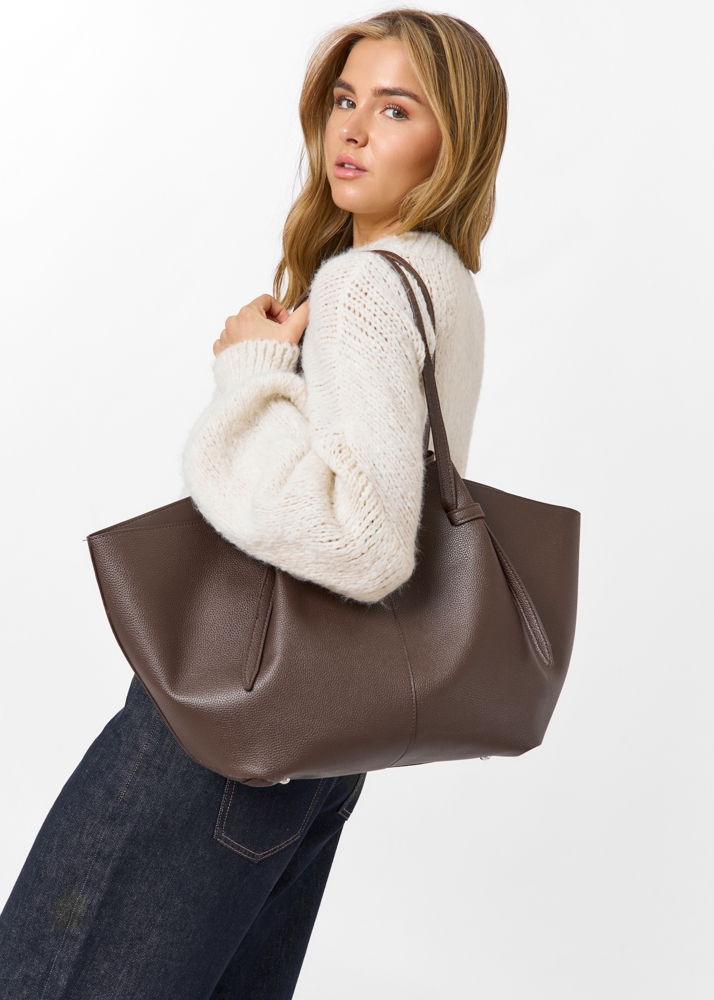 Leonie tas choco bruin
