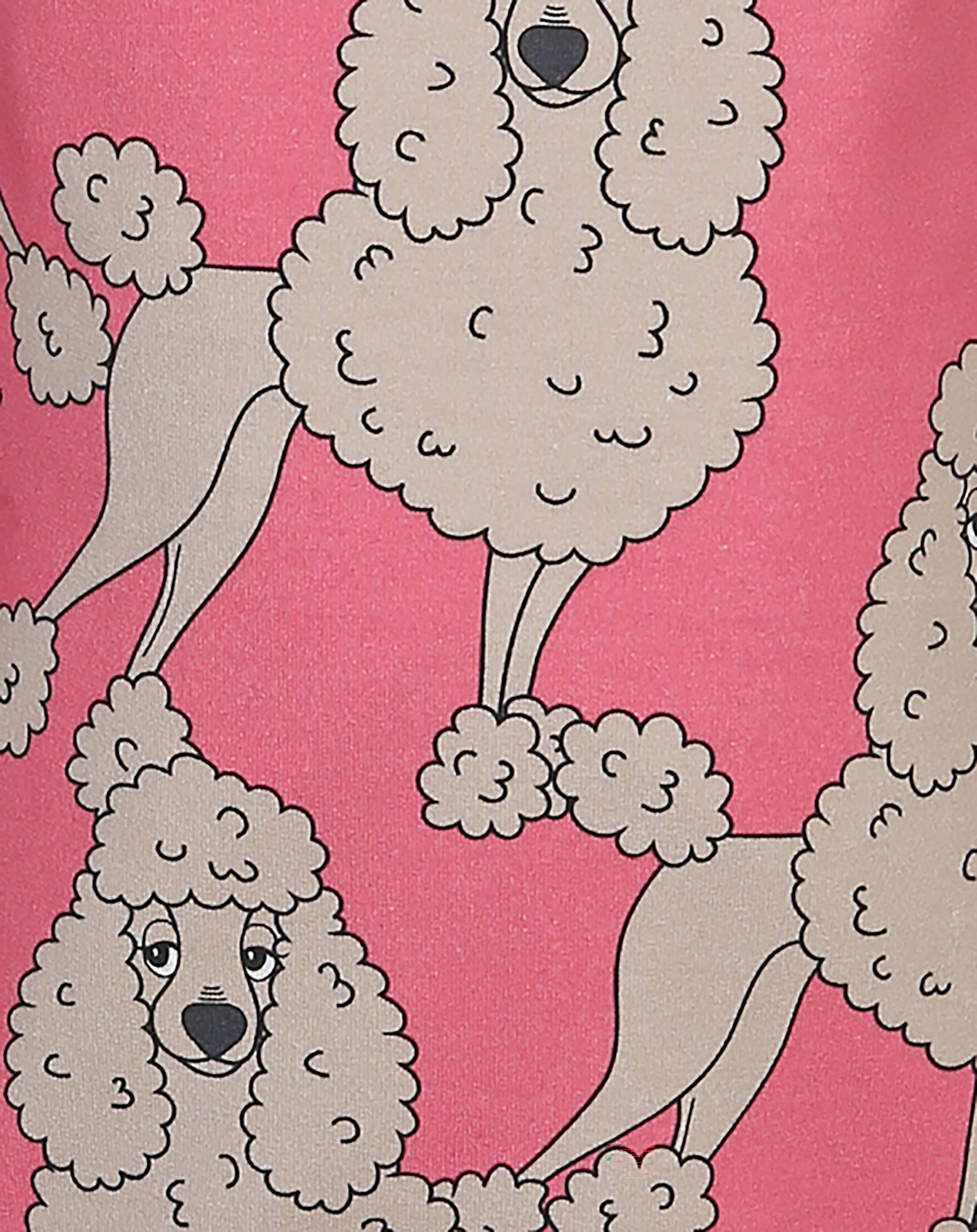 Sweatshirt POODLE FRILL in pink