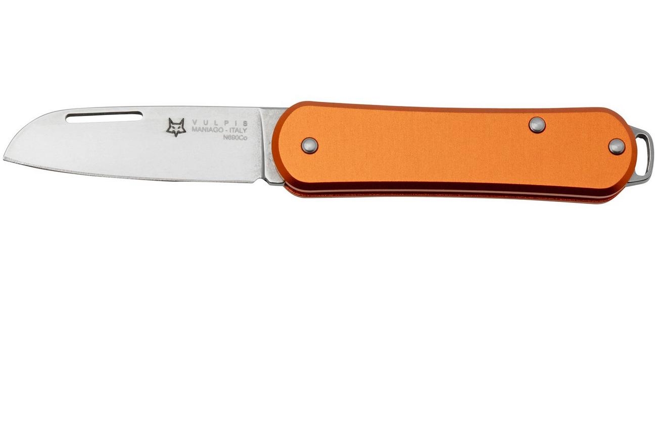 Fox Vulpis FX-VP108OR, N690Co, Aluminium Orange, zakmes