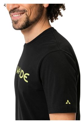 T-Shirt Vaude Logo Noir/jaune