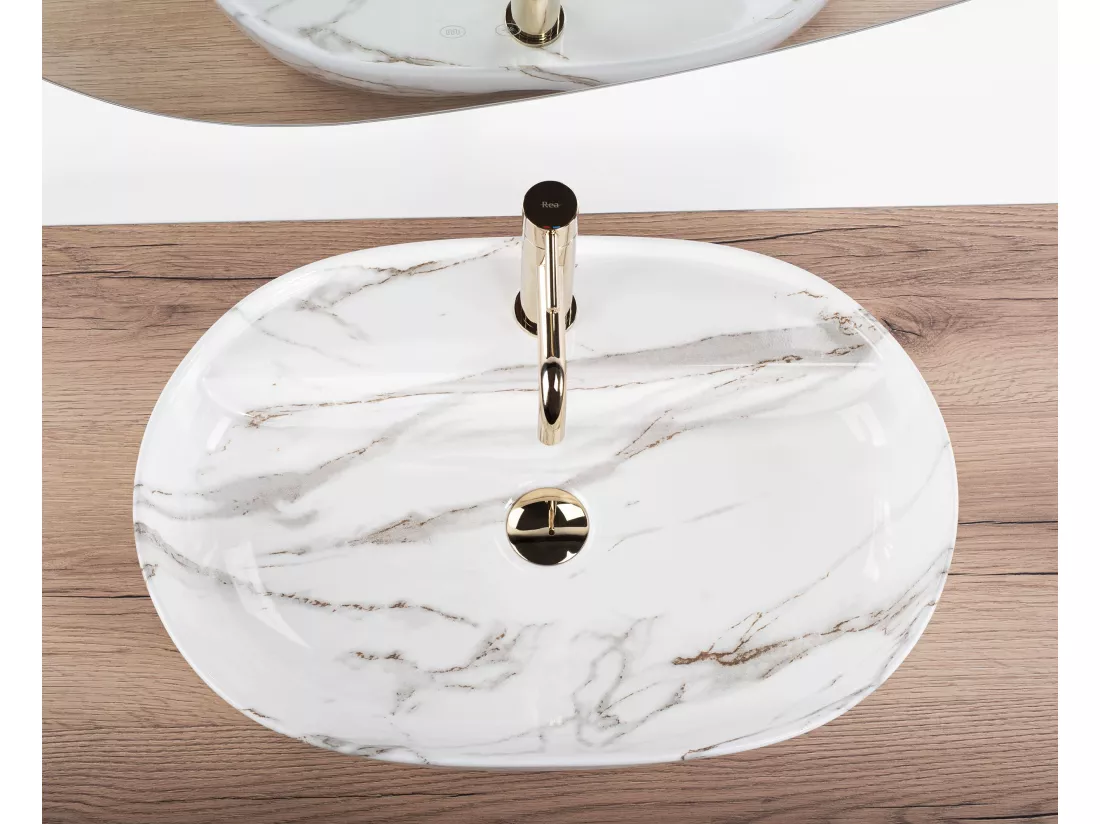 Vasque À Poser Rea Aura Beige