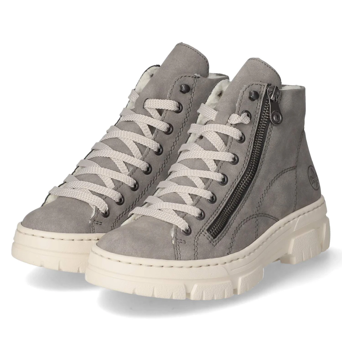 RiekerSchnürstiefeletten - grau