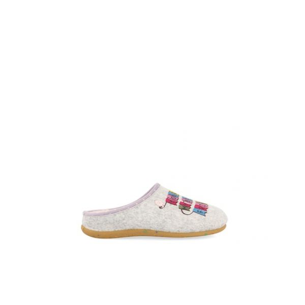 Hot Potatoes Pantufas Menina de Casa Abertas de Menina Cinzento Tipo Babucha 32 - MP_0552778_67581Gris