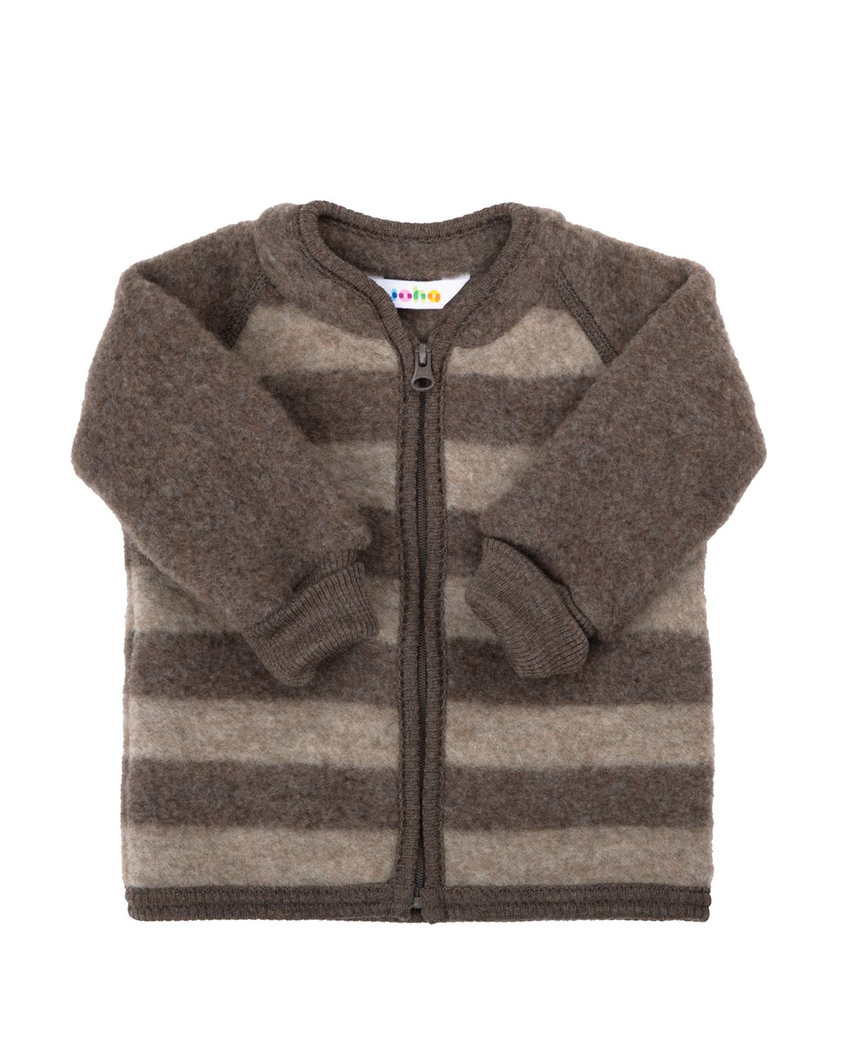 Ullcardigan i varm ullfleece M/ Glidelås – 100% Merino | Heavy Basic