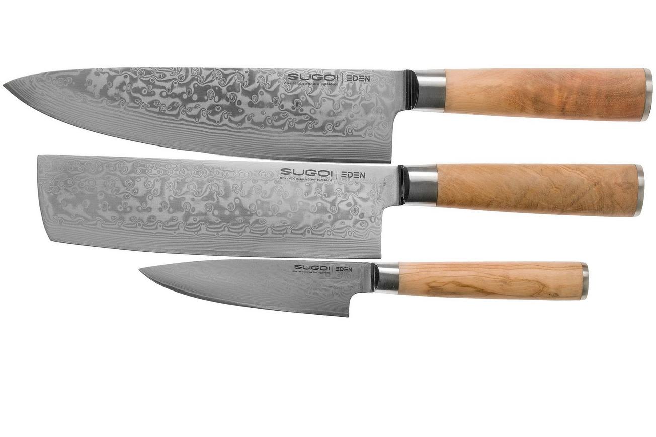 Eden Sugoi Olive 2090-S01, 3-delige messenset