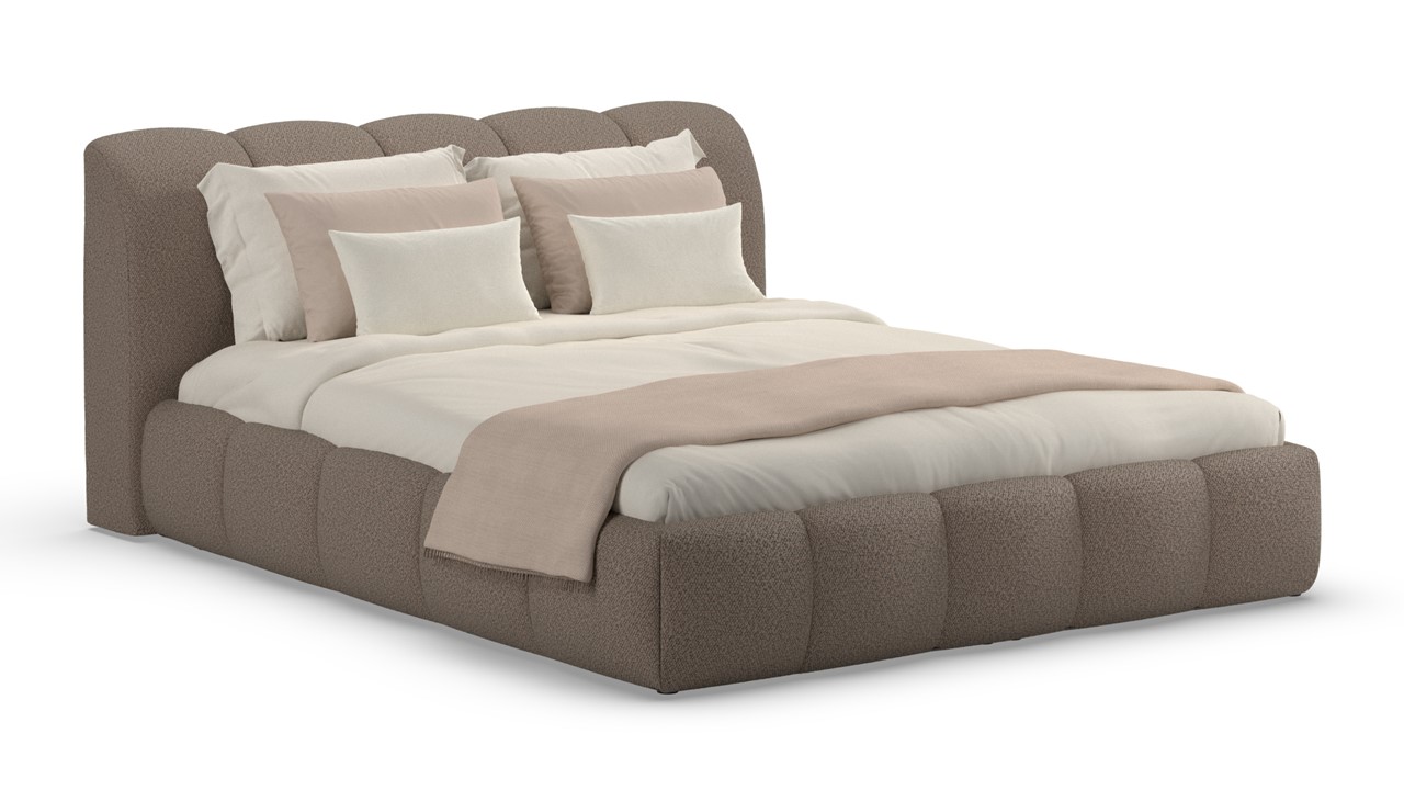 Bed Dune - Bold bouclé taupe