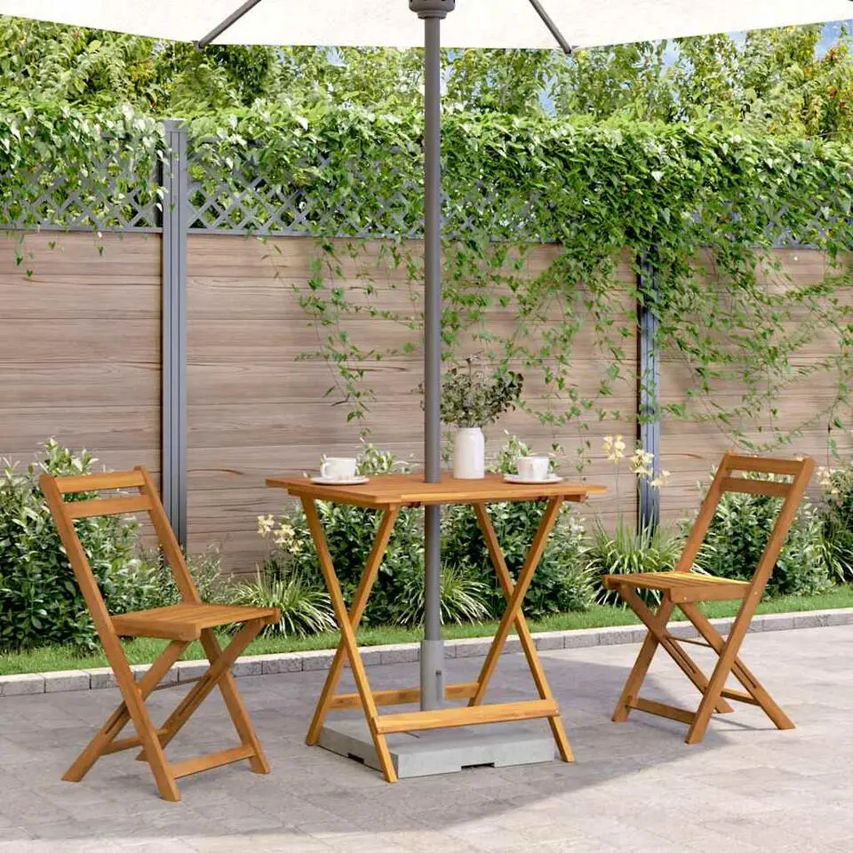 vidaXL - Tuintafel - Bruin - Hout