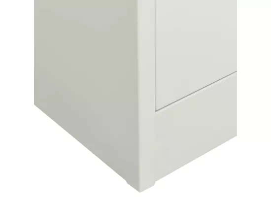 Armoire de bureau Gris clair 90x40x180 cm Acier