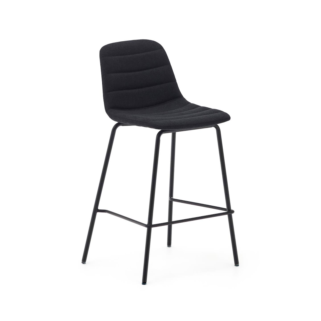 Kave Home Barhocker ZUNILDA schwarz/mattschwarz