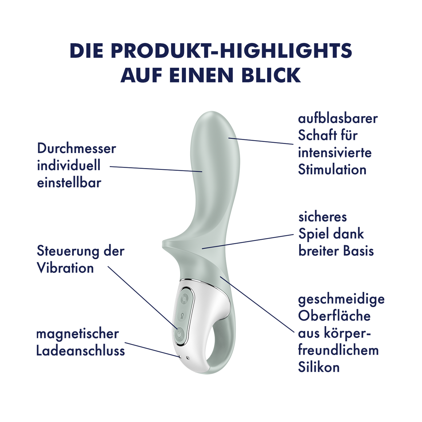 Air Pump Booty 3 Anal Vibrator (4061504038650) - Grün