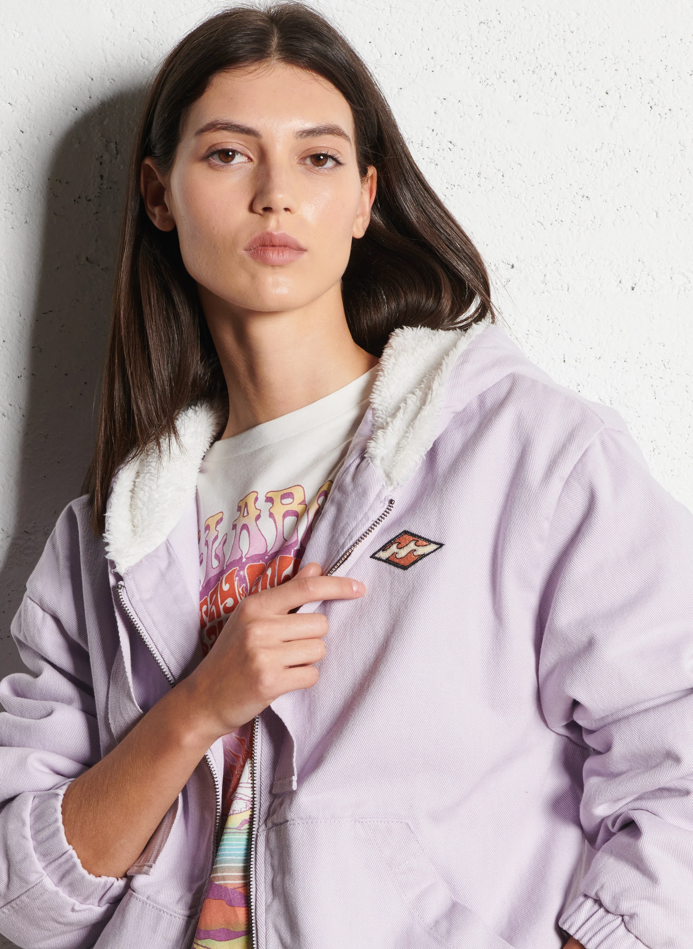 MY SINCE - Veste ample en coton | Rose