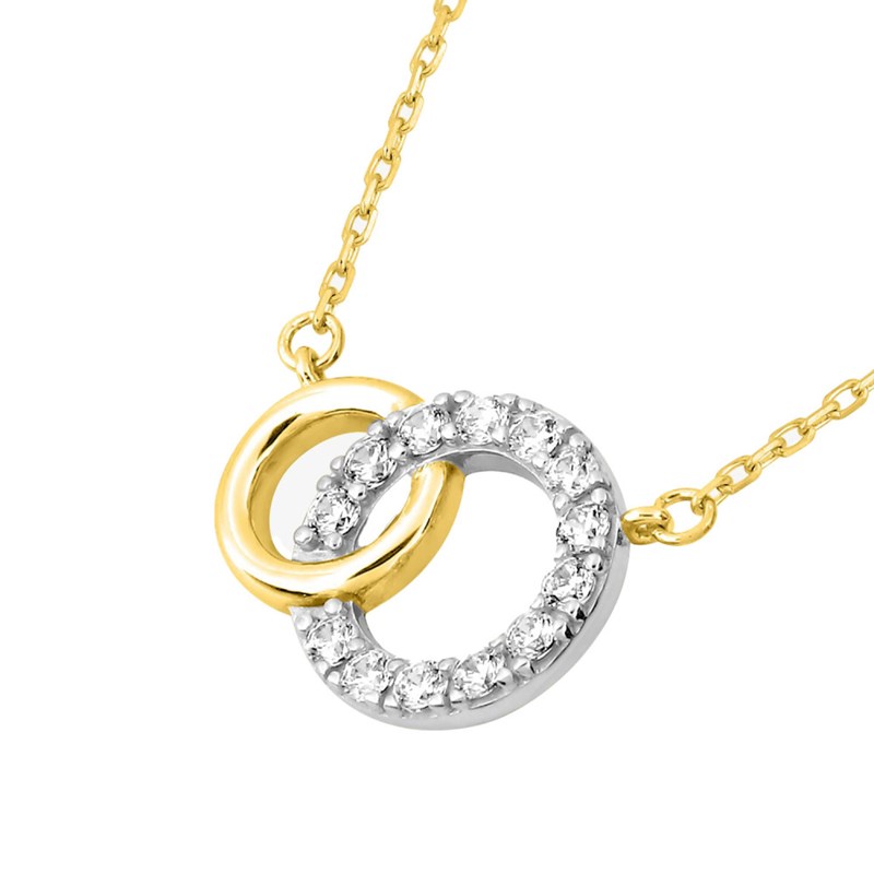 Collier Femme - Oxyde de zirconium - Or 18 Carats - Longueur : 42 cm