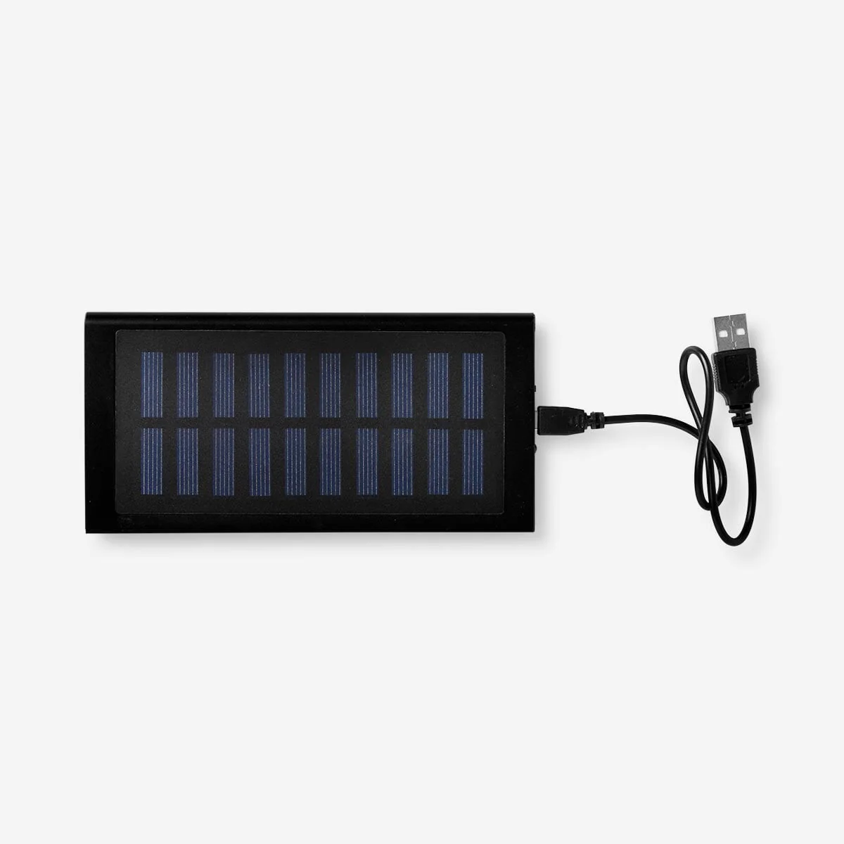 Strømoplader med solpanel og 2 USB-porte - 8000 mAh
