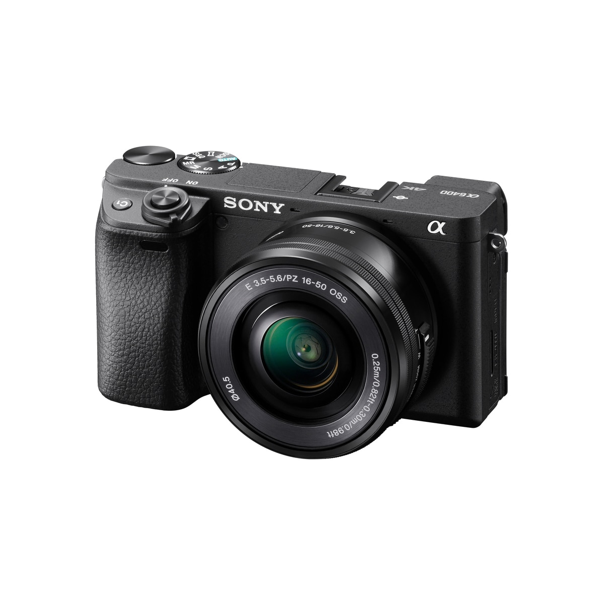 Sony Alpha A6400 kamerahus + E PZ 16-50 mm f/3.5-5.6 OSS zoomobjektiv