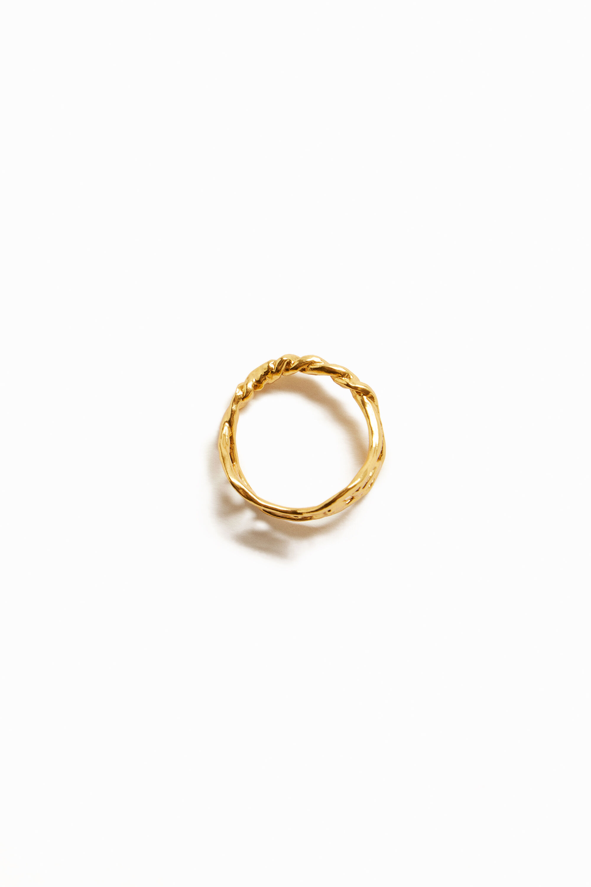 Anel de mensagem banhado a ouro Zalio