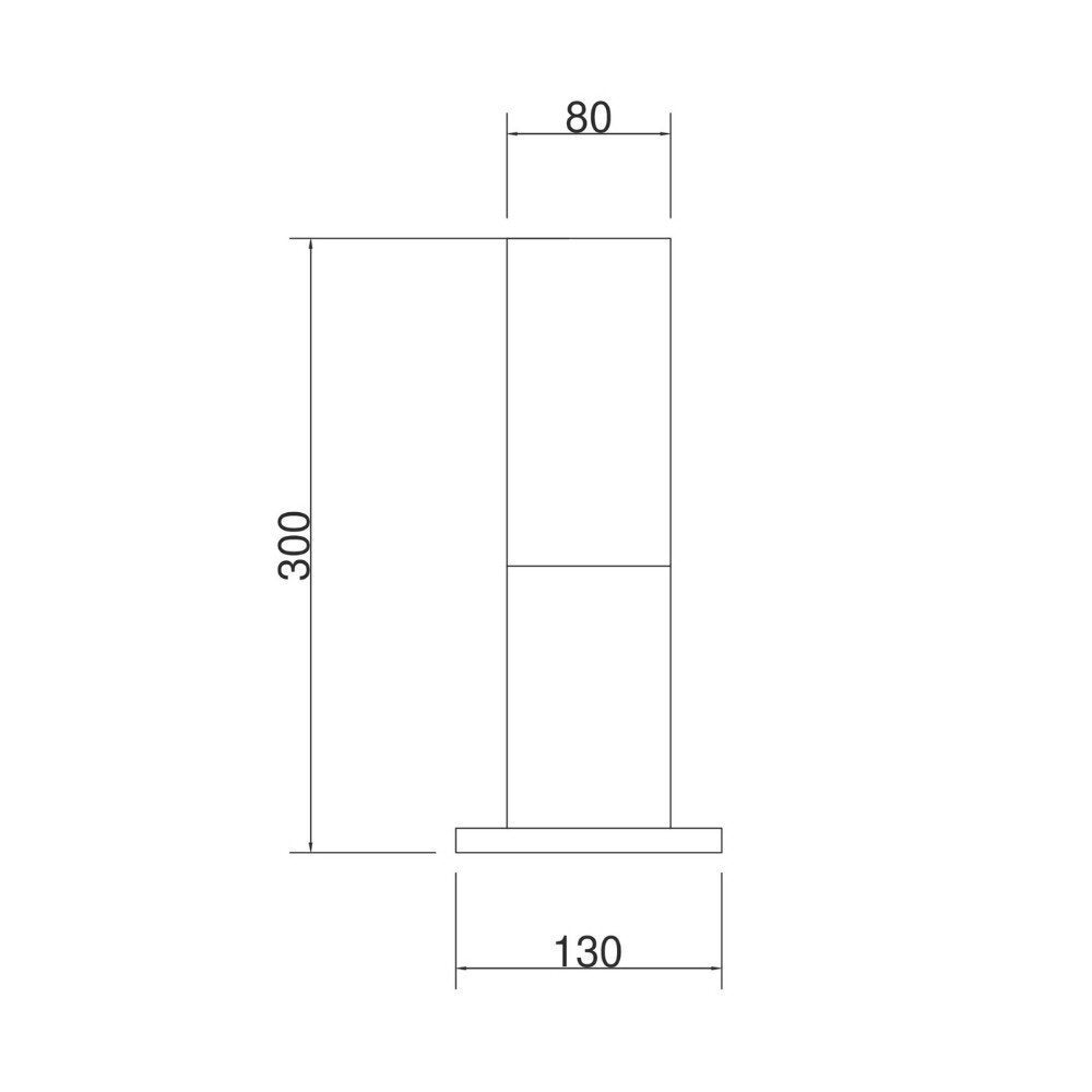 Willis padverlichting in grijs E27 IP54 300mm