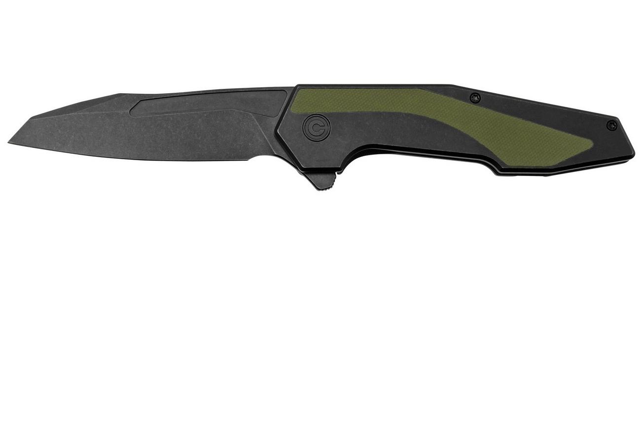 Civivi Hypersonic C22011-1 Black Stainless, OD Green G10 zakmes, Gustavo T. Cecchini design