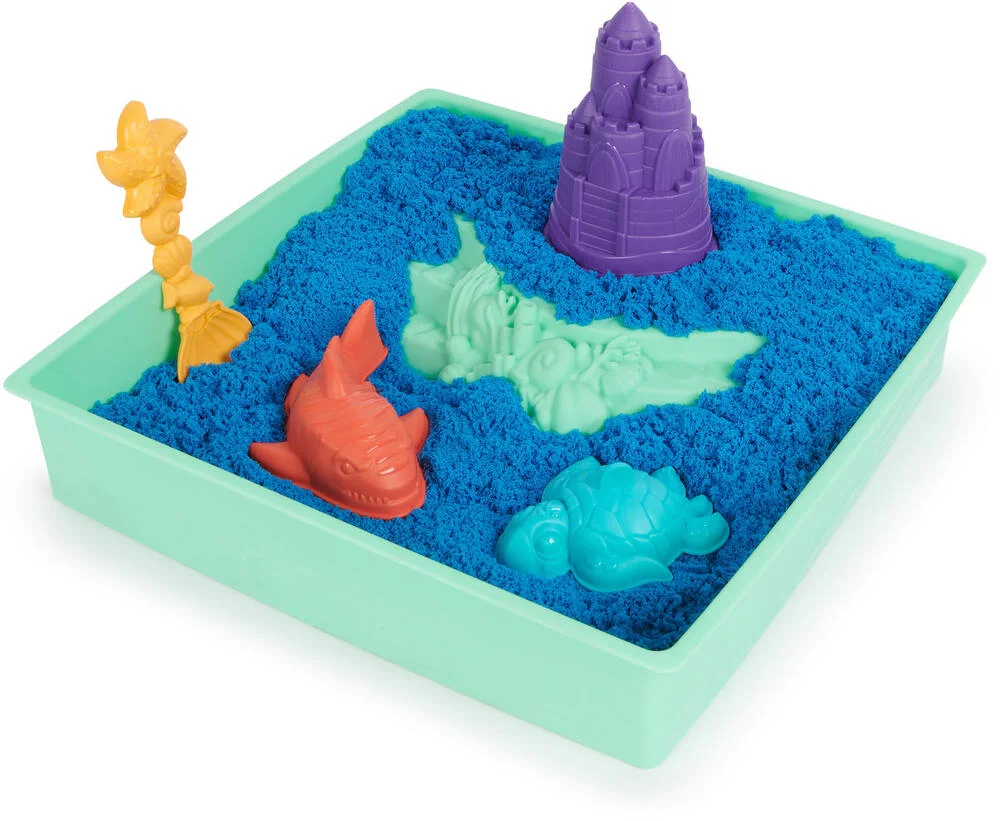 KINETIC SAND - COFFRET CHATEAU-BAC A SABLE 454 G