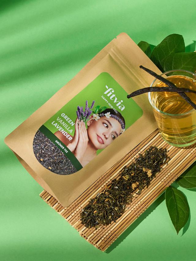 Grüner Tee Lavendel-Vanille, lose, 100 g