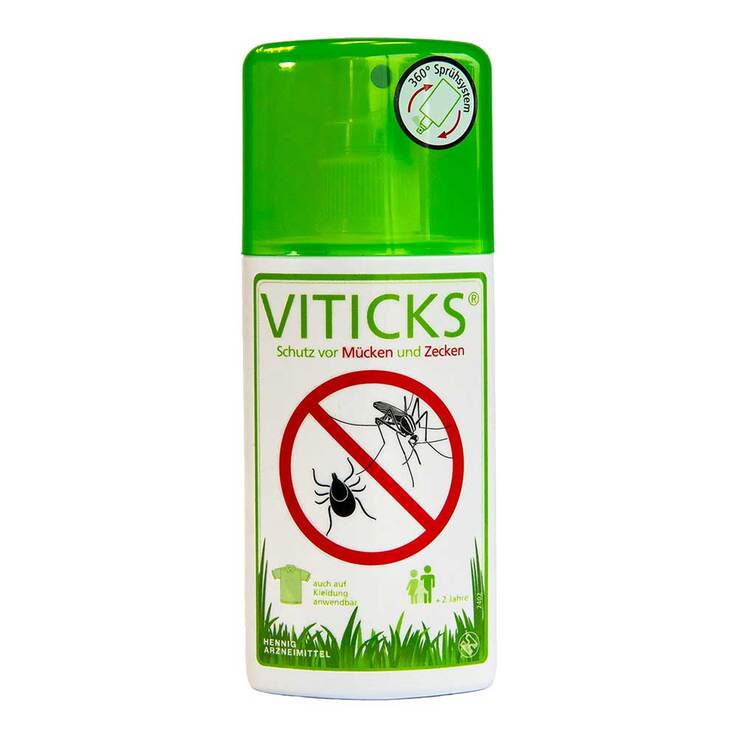 VITICKS Schutz vor Mücken und Zecken Sprühflasche, 100 ml