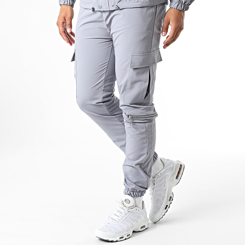 Ensemble Veste Zippée Et Pantalon Jogging KL-2073 Gris
