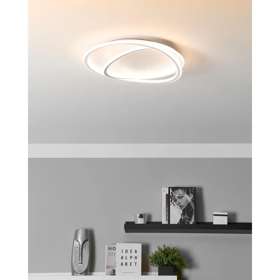 LEYLAN - Plafondlamp LED - Wit - Acryl