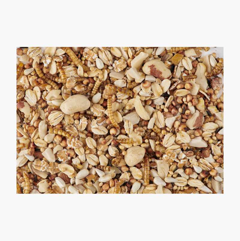 Villfuglblanding med melorm, 4 kg