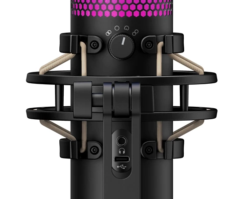 HyperX QuadCast S – RGB USB Condenser Mic - Black