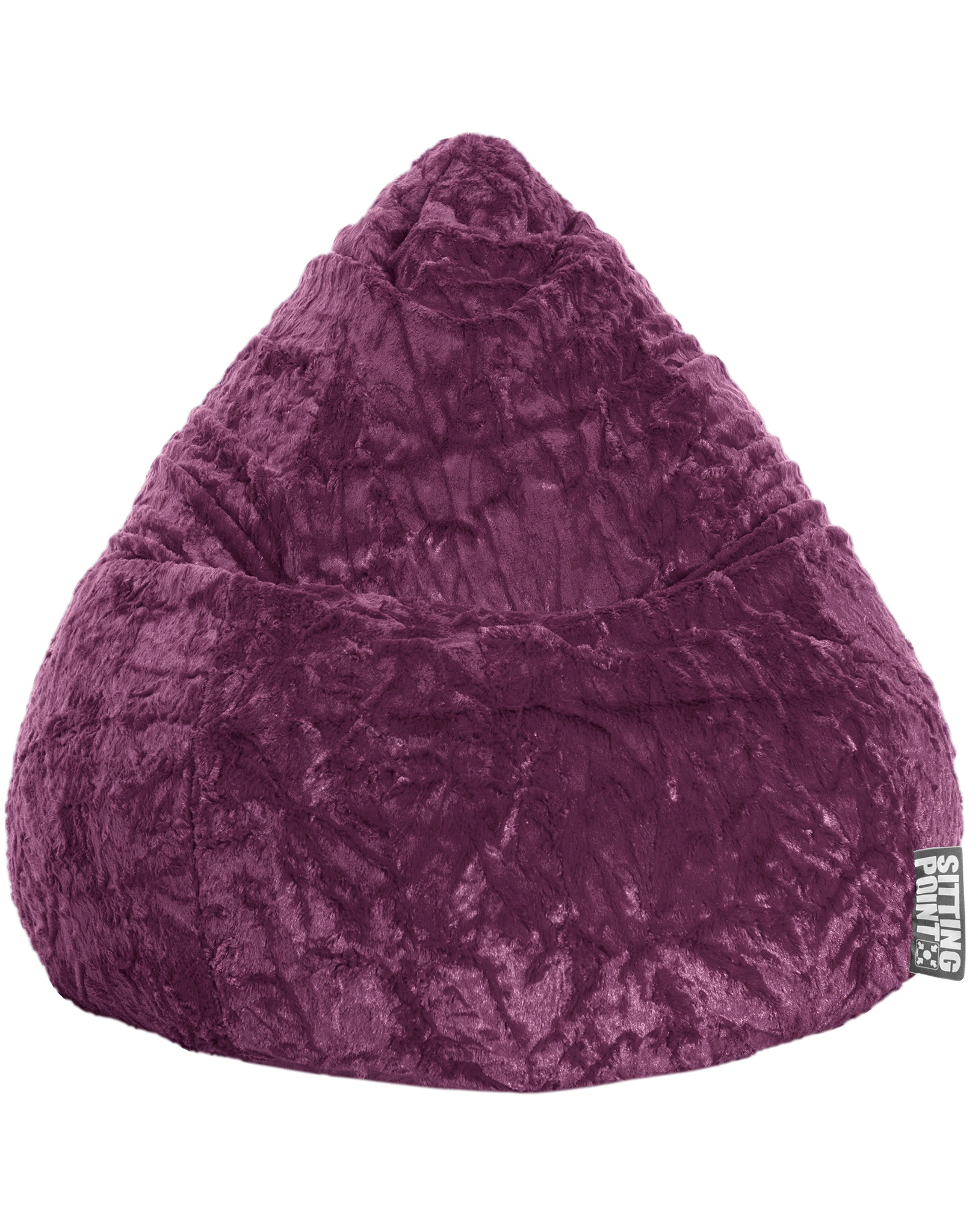 Sitzsack BeanBag FLUFFY XL (Farbe: aubergine)