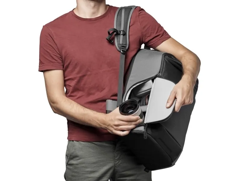 Lowepro Flipside 400 AW III - Rygsæk til digitalkamera med objektiver - 600D ripstop polyester, 600D polyester, 150D 148T polyester Canvex - mørkegrå - 15