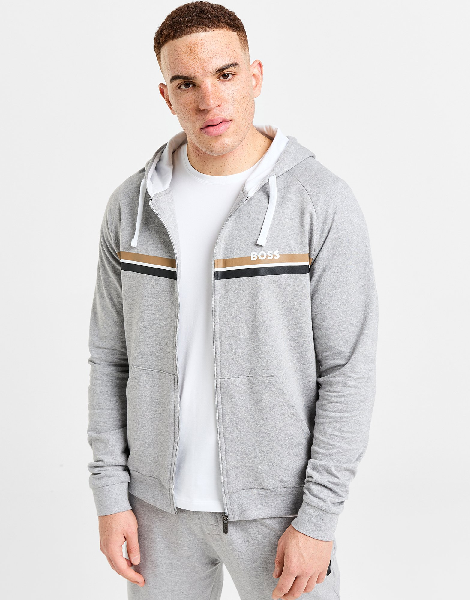 BOSS Sweat à Capuche Zippé Authentic Homme