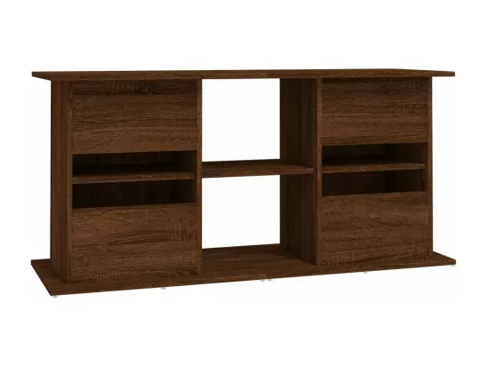 Support d'aquarium chêne marron 121x41x58 cm bois d'ingénierie