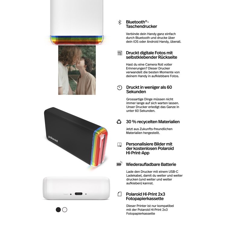 Polaroid Hi-Print 2x3 Pocket Photo Printer, Gen 2