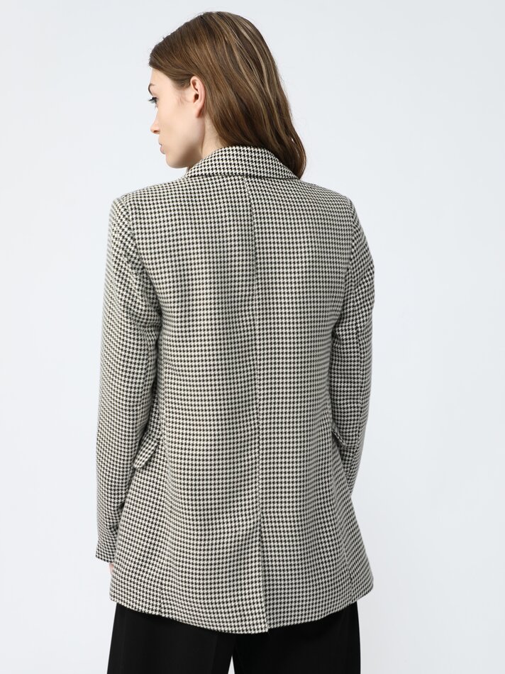 Blazer de abotoamento duplo - Preto