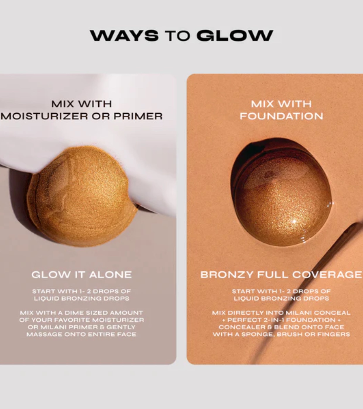 Milani - *Conceal + Perfect* - gotas de bronzeamento Sun Kissed - 110: Light