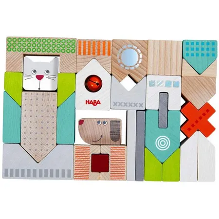 HABA 306086 Bausteine Hund und Katze