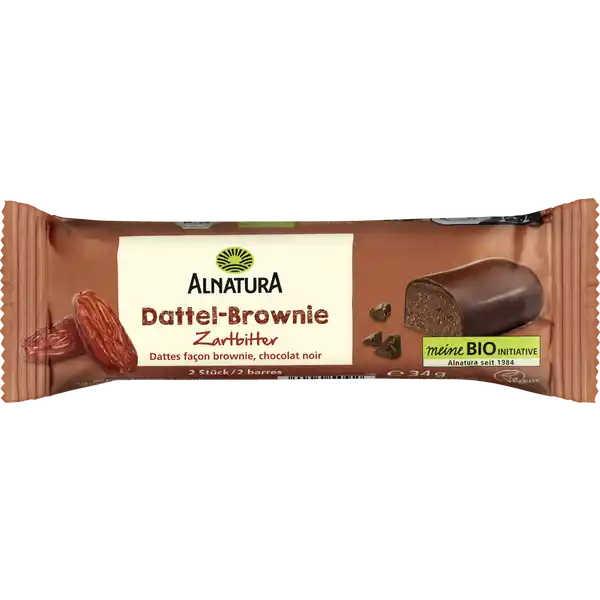 Bio Dattel-Brownie Zartbitter Fruchtriegel