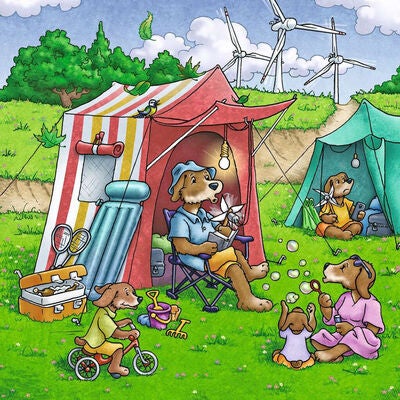 Ravensburger Puslespill Renewable energies 3x49 Brikker
