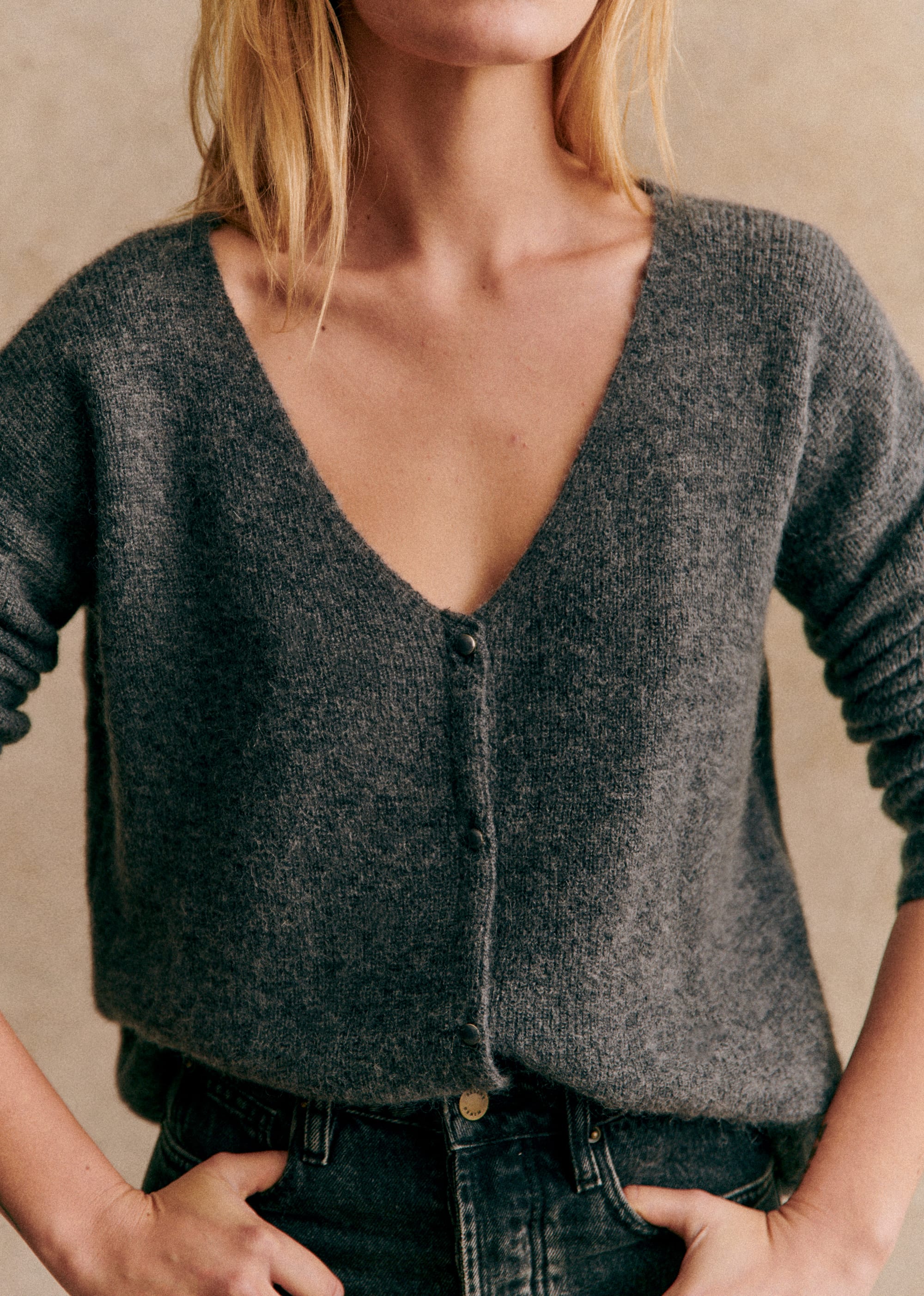 Gilet Barry - Gris Anthracite - E-SHOP/MAILLE 5905498