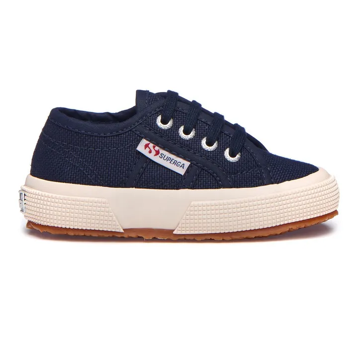 Superga Baskets Lacets Coton Basse | Bleu marine