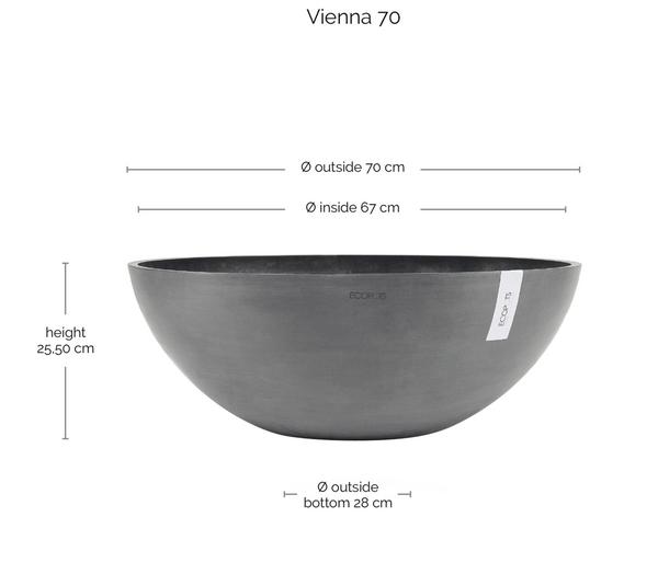 Ecopots Kunststoff-Topf Vienna, oval