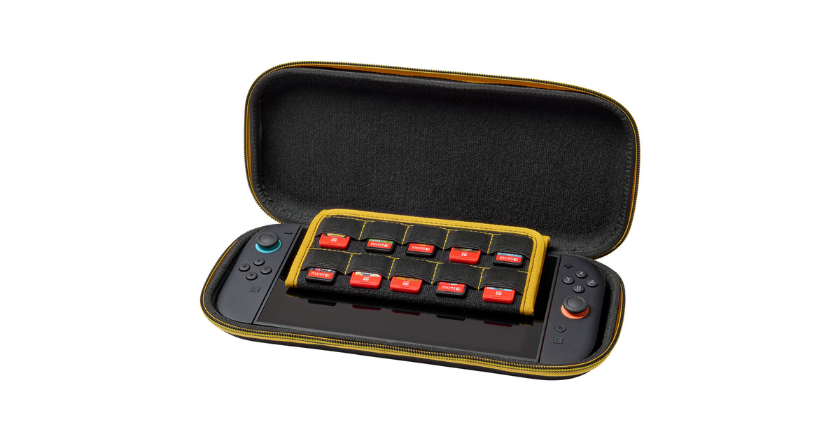 PowerADunne beschermhoes voor Nintendo Switch 2 - Pikachu-storm tas  (Zwart/geel)