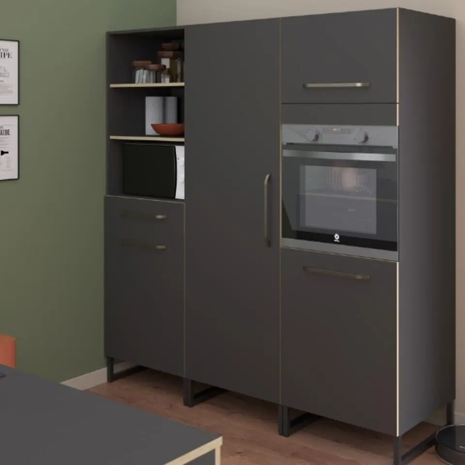 Kolomkast Wade met ruimte voor oven - antraciet