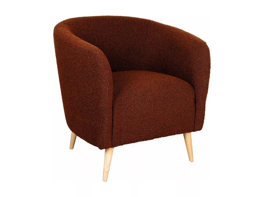 Fauteuil en bouclette coloré