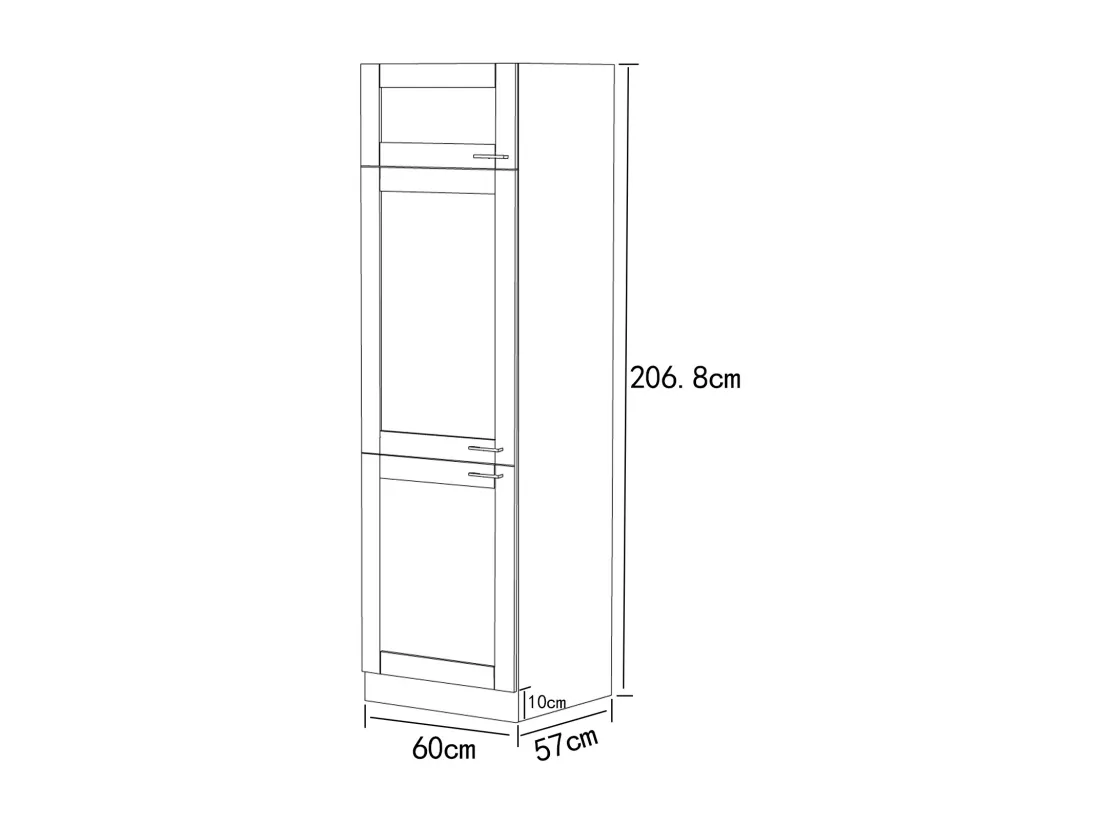 Armoire de cuisine L. 60 cm Armoire haute Colura