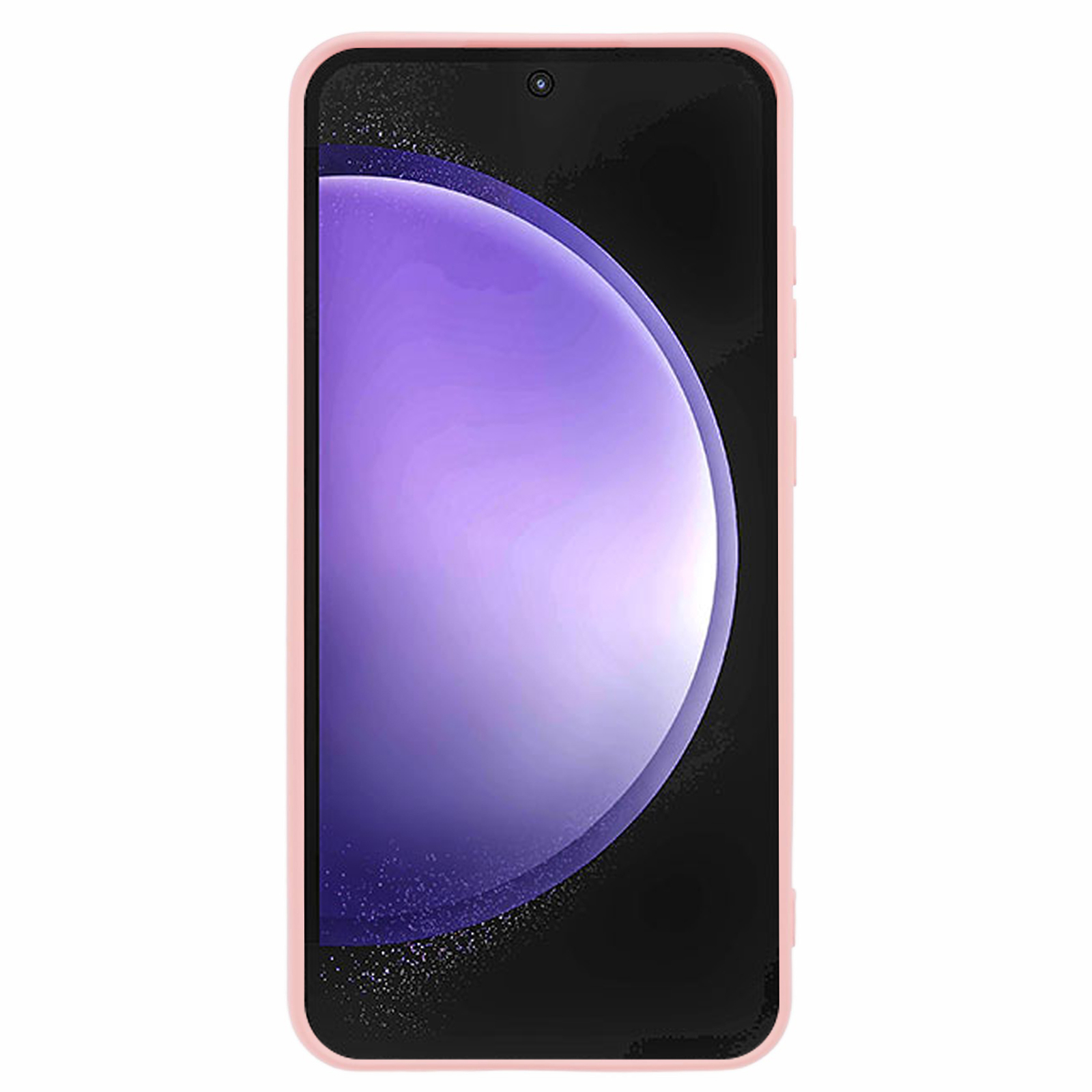 Samsung Galaxy S24 FE Gummi Case Hülle mit Kameraschutz - Rosa (Matt)
