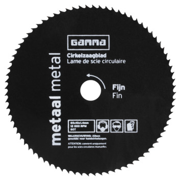 GAMMA cirkelzaagblad 80t hss 85x10mm