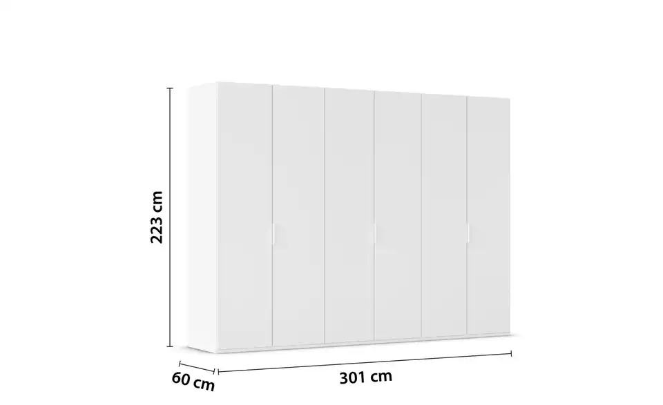 Drehtürenschrank Fifty 301 cm 6 Stück