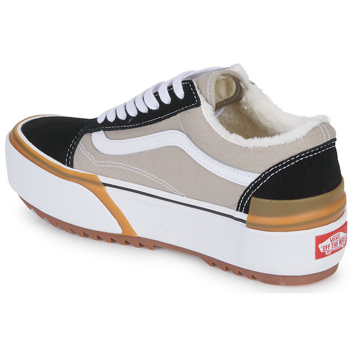 Vans - OLD SKOOL STACKED SHERPA - Noir / Blanc / Gris